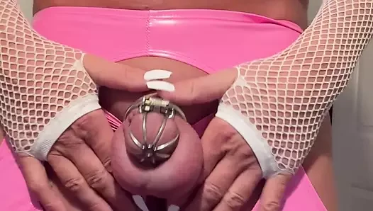 Crossdresser Orlandi480 Posing In Faux Leather Lingerie Then Riding Mr Hanley Xxl Plumber Dildo