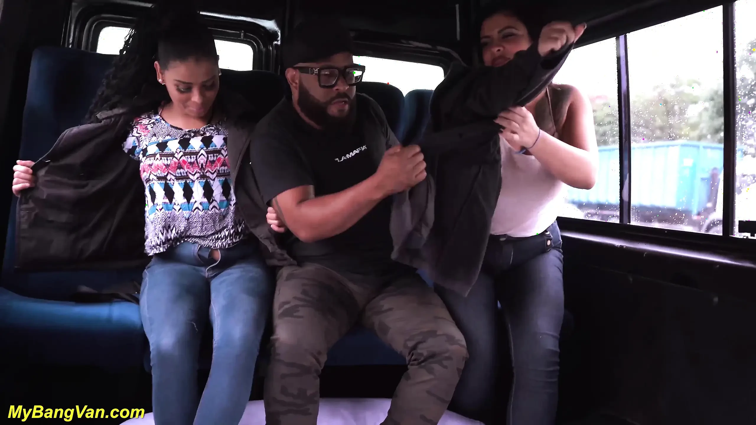 Curvy MILFs Picked Up For Anal Bang Van Orgy By My Bang Van Group Sex