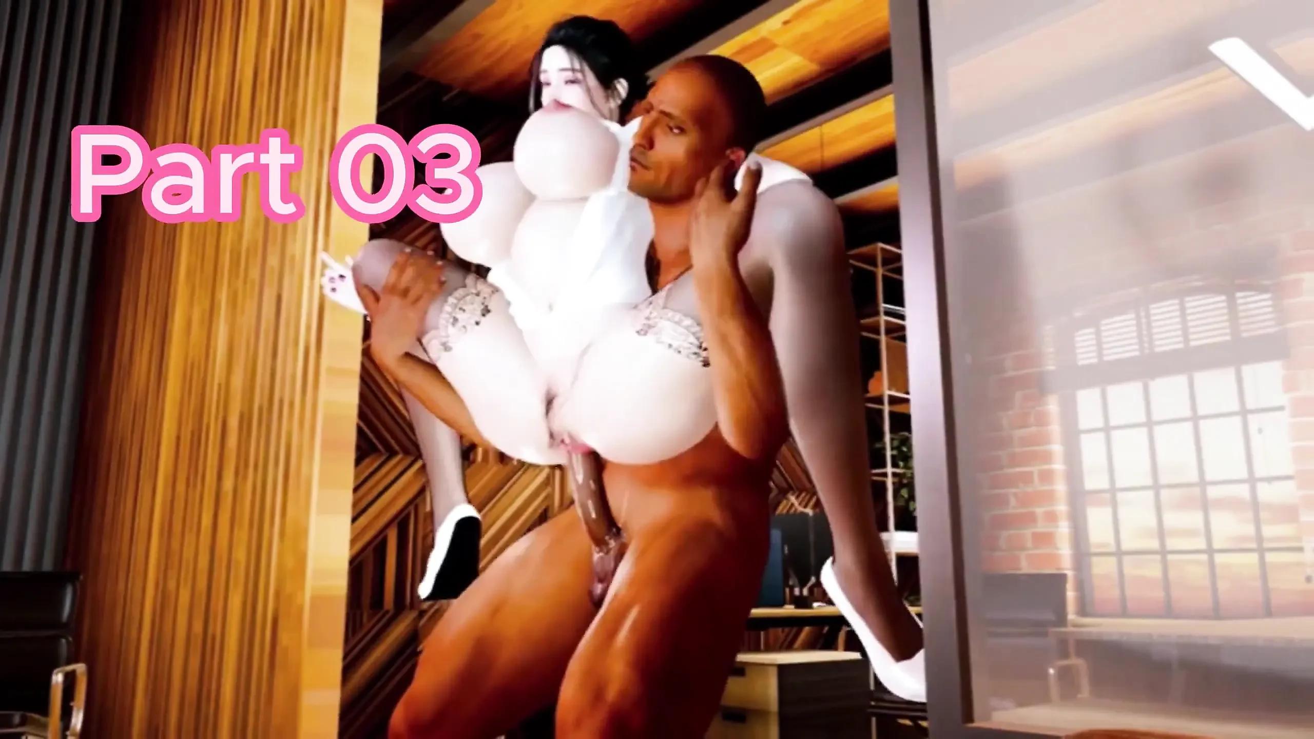 Beleza Bigboob Secretária e BBC Famous Boss Parte 03 Hentai Sem