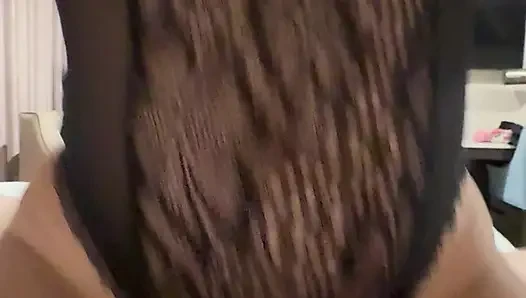 Horny wife creams on cock at hotel