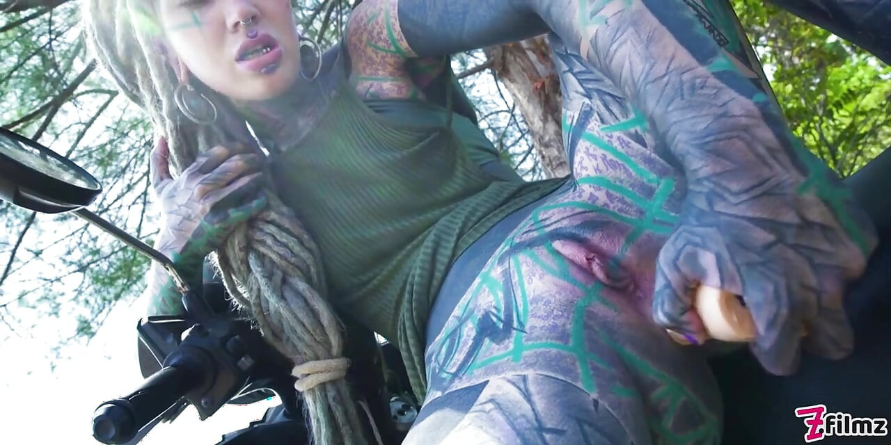 Public Solo Anal - Massive Gape, Prolapse, Squirt on Motor Scooter
