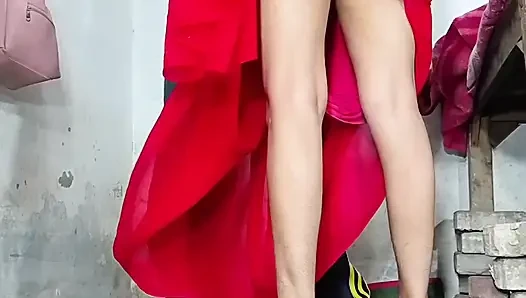 Sister-in-law started screaming when the whole cock was put in her pussy in doggy style, Desi Housewife's hard fucking Hindi Audio