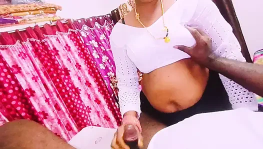 Cheating Sex Beautiful Black Saree Housewife Unfortunately Fucking Husband's Stepfather Telugu Dirty Talks.