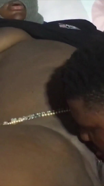 Captivating moment from "THICK ASS BLACK WIFE FUCK  INLAW WHEN HUSBAND IS NOT  AROUND"