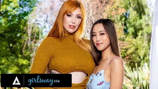 GIRLSWAY - Lauren Phillips And Alexia Anders Spend Their Spring Break Home Masturbating Together
