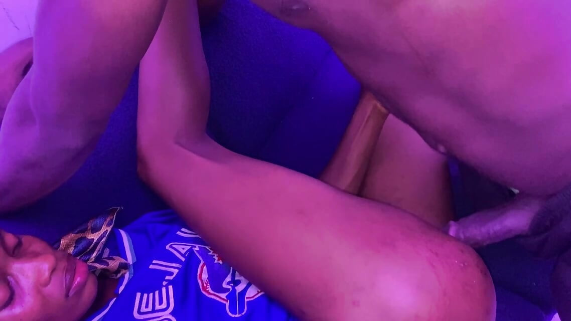 Black Cock Stretch Ebony Pussy