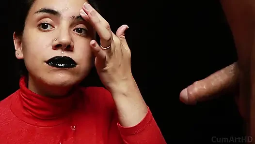 Подборка спермы на лицо 1