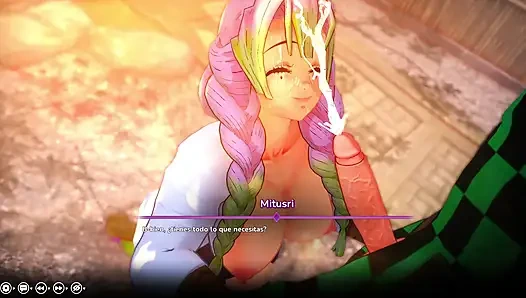 My Hentai Fantasy - The Farewell Blowjob dengan Mitsuri Kanroji dari Demon Slayer: Kimetsu no Yaiba