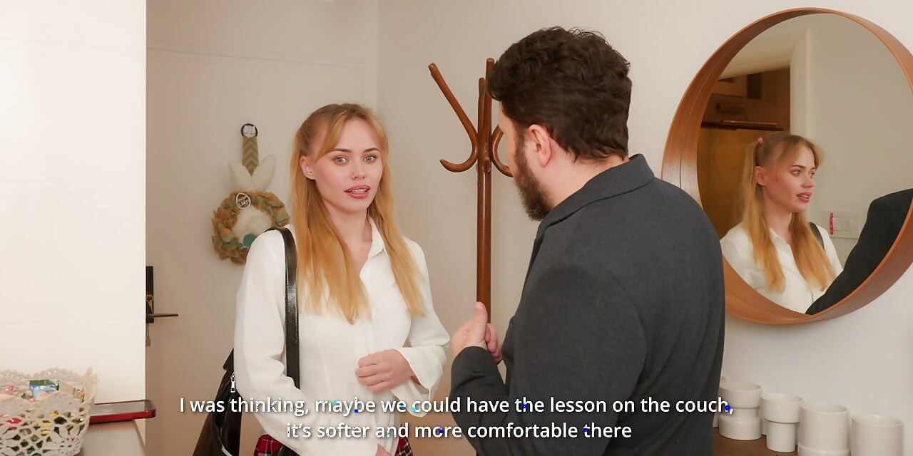 Schoolgirl Came For English Lesson But Got Anal Training Instead