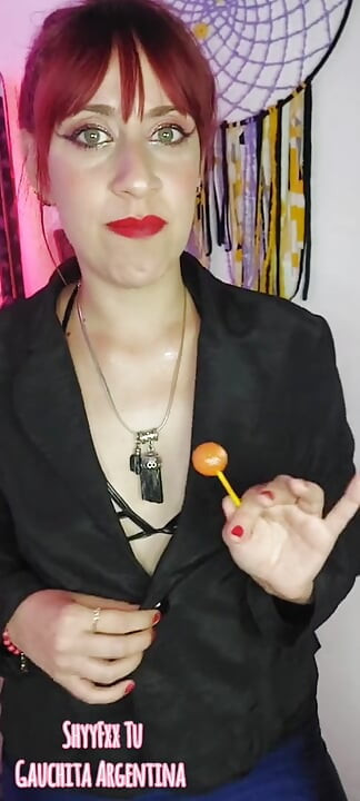 Shyyfxx Your Bossy Boss Jerks Out with a Lollipop and Forces You to Lick Her Pussy Humiliation
