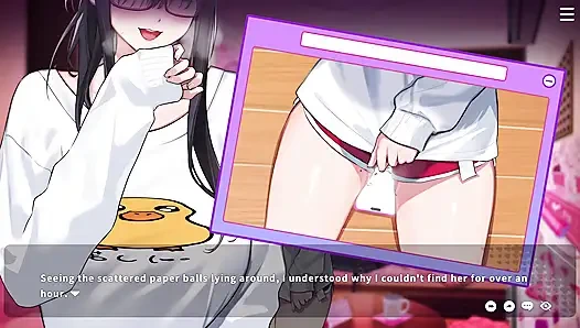 4 V-Lover Yui втирает это. Наш MC заходит и видит Yui мастурбирует!