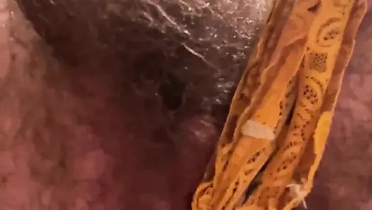 Kıllı amcık külot doldurma