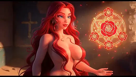 Liora Crimson The Crimson Veil Palace of Shadows Artistic Nude Puzzle Adventure
