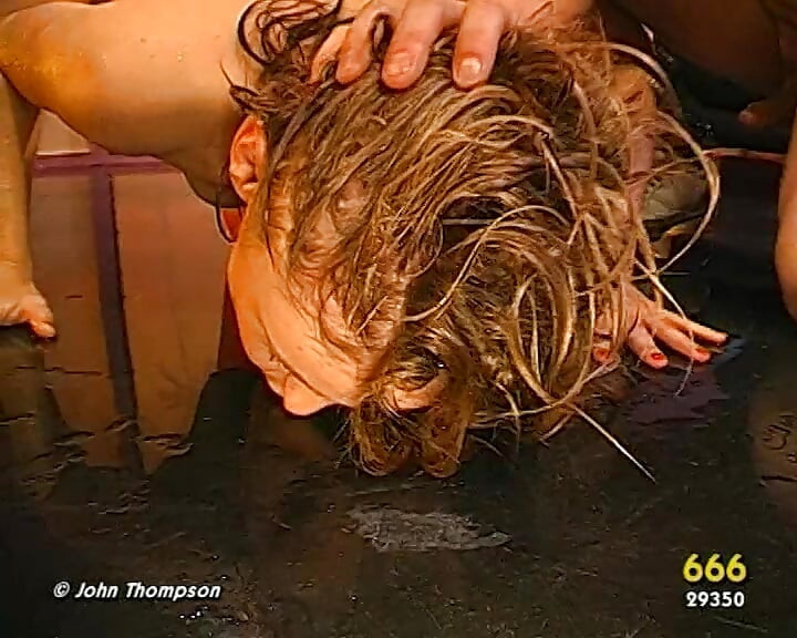 Ggg - Blonde Pissing Slut Deepthroats and Gets Drenched