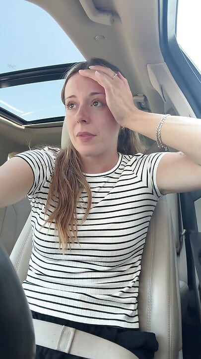 Lush in the Car! Risky Orgasm!