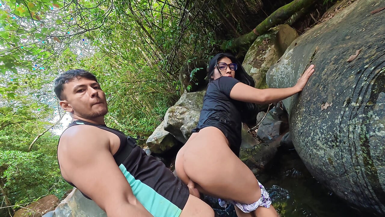 FINAL PART fucking in the river.. SEX IN PUBLIC a madness lets her face be filled with cum