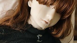 Любовная кукла Hikaru - трах и камшот на лицо
