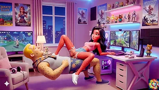 Gamer Room Late Night Romance - AI Hentai ASMR