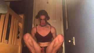 Cute Young Crossdresser Acting Like a Sissy