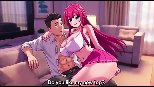 Step daughter seduce step father alone in room