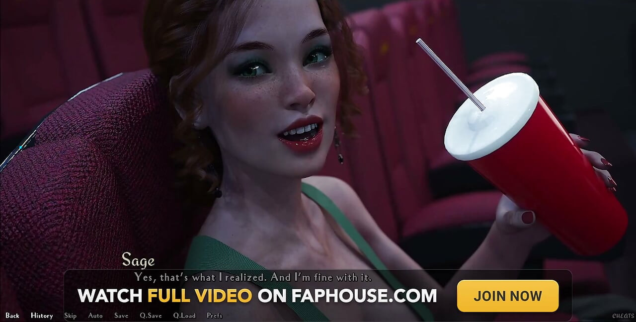Being a Dik - Busty Redhead Girlfriend Sucks My Big White Cock in the Cinema