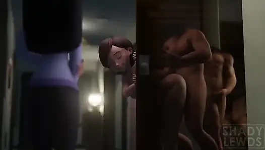 Film karakter kartun anime terlihat panas