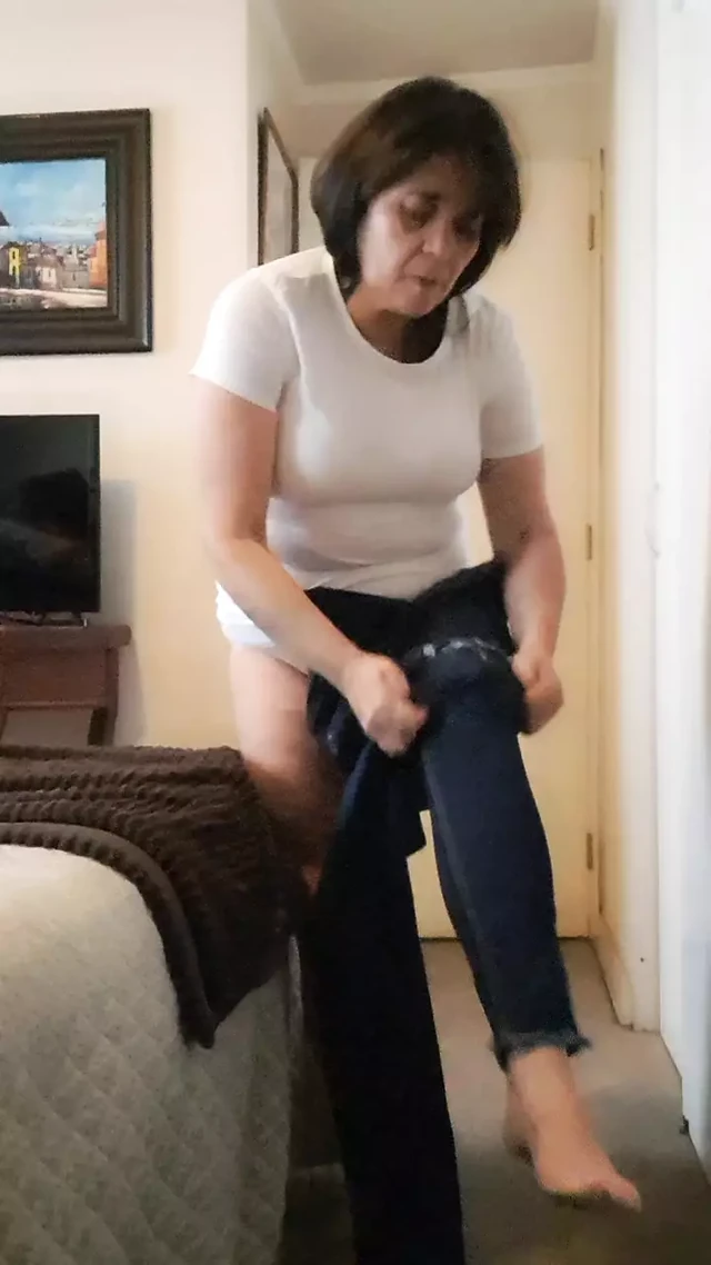 mature milf dressing