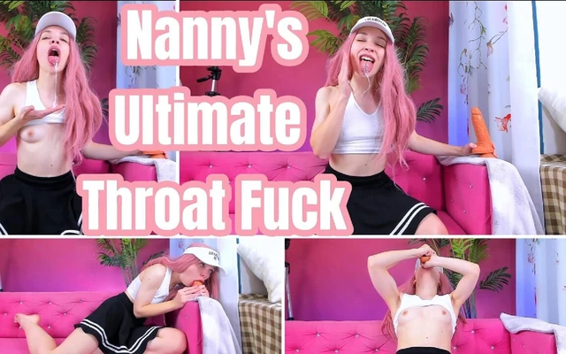 Nanny's Ultimate Deepthroat and Throat Fuck