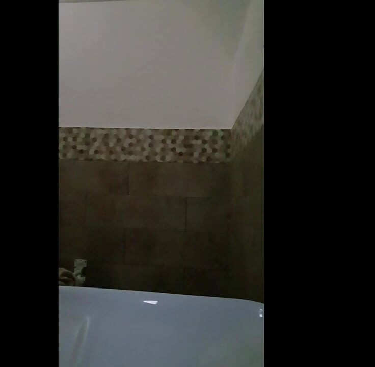 I get completely naked in a public bathroom