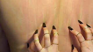 Long Black Nails Scratching Slaves Back I MyNastyFantasy