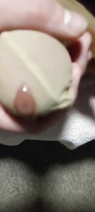 Masturbating in Wife's Pantyhose