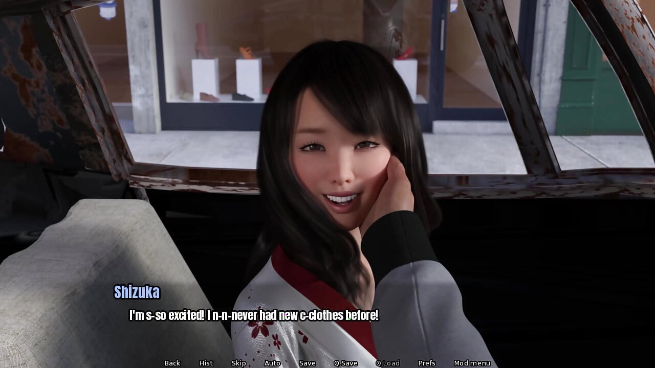 Grandma's house: Shizuka and I went out shopping