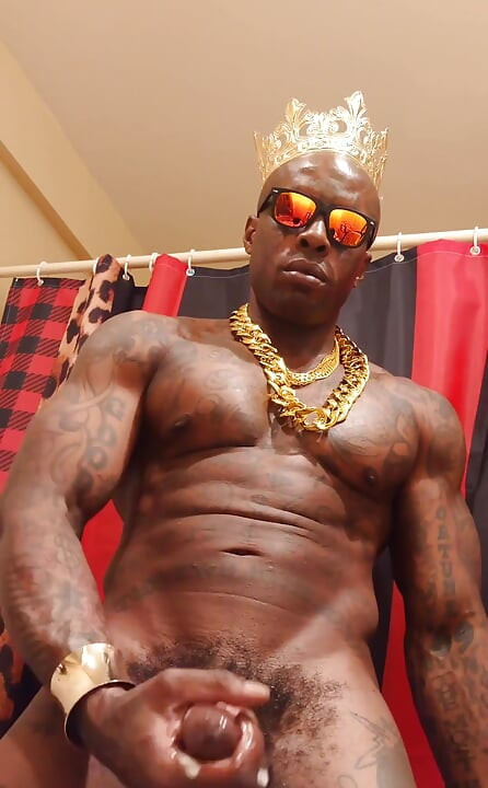 Bbc Worship Hallelujah Johnson - Tall Dark Chocolate Muscles Tattoos Hairy BBC Hallelujah Johnson Masturbating Solo