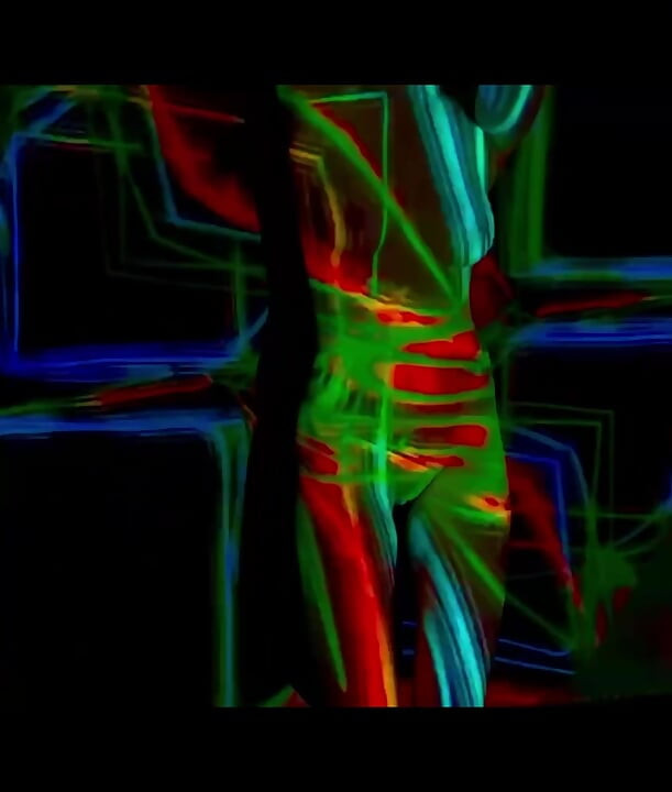 Naked disco girl