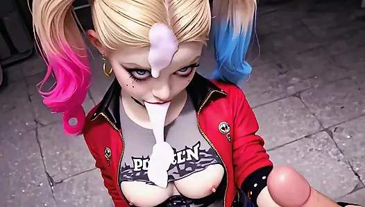 Yoghurt Party Vol. 1: Psycho Harley & Classic Lara POV (Deepthroat, Facial, AI Animation)