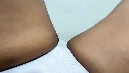 Watch how this horny slut destroys her pussy until she cums like crazy