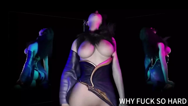 3D Horny Slut Asian Whore Cheating with Big Cock
