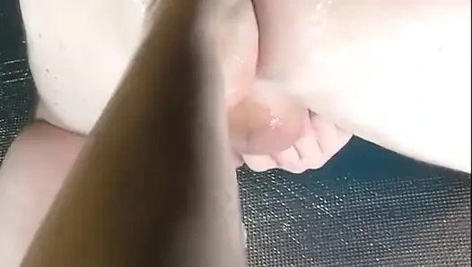 От первого лица. Фемдом. Фистинг ступней задницы рабыни. Госпожа трахает раба в задницу, пока он не кончит