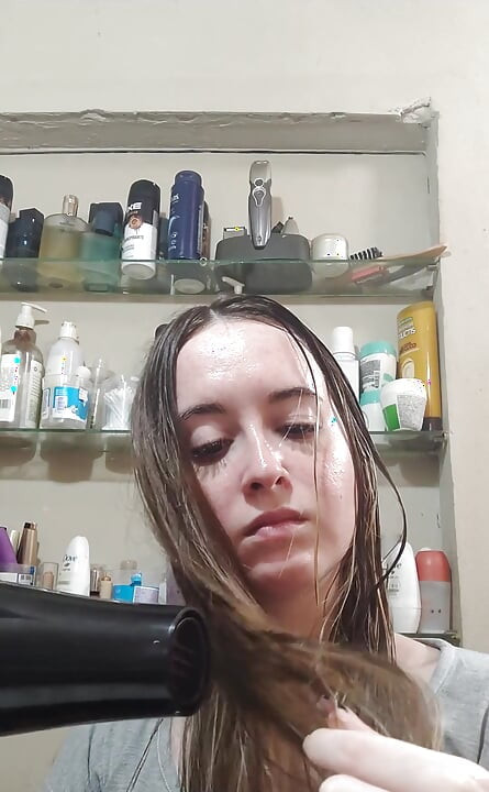 내 머리를 말리기