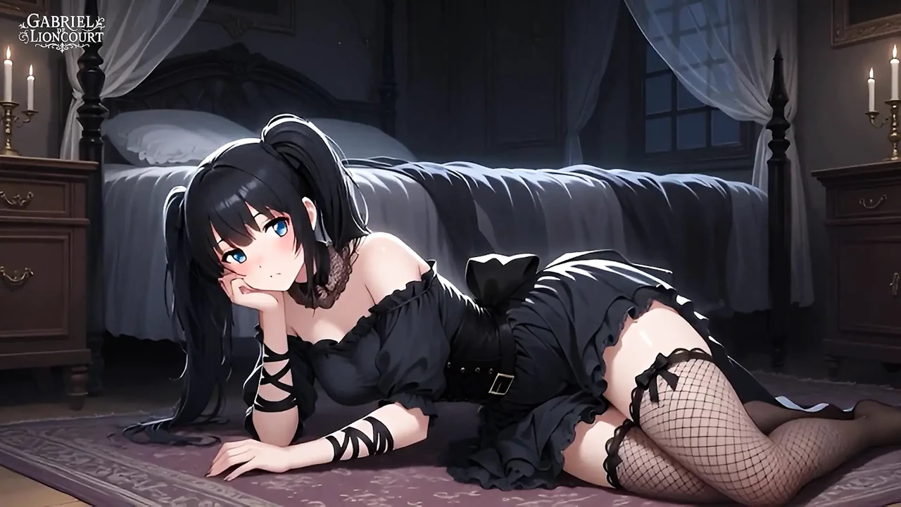 Goth Girl Fan Fucks Rockstar Backstage - Hentai 1