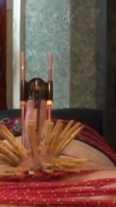 Penis Stretching and Hot Wax in The Dungeon of Lady Diva Cane | Clip 1