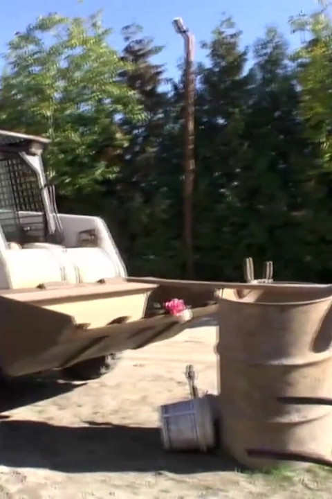 Charming girls get fucked roughly outdoors