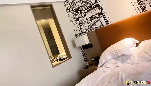 JohnTronX - Unreal Thai babe in tight jeans sucks my cock