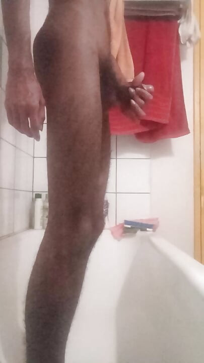 Jim jerks off and explodes a big load