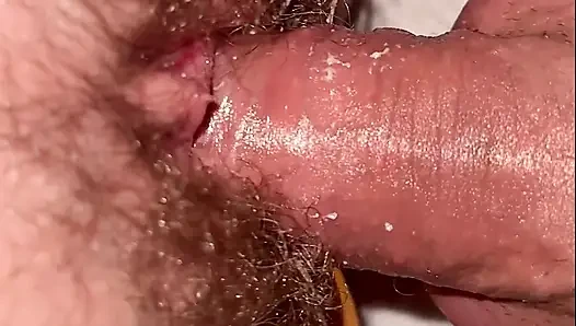 Compilation - Fucking my young stepsister's hairy pussy - Close-up