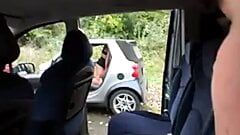 Ongelooflijke neukscènes op een rustplaats op een Duitse autobaan
