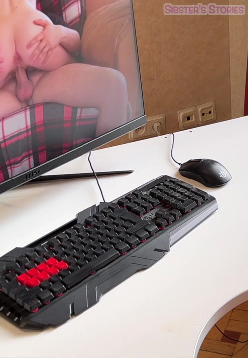 I was shocked that my stepsister also likes to watch porn.