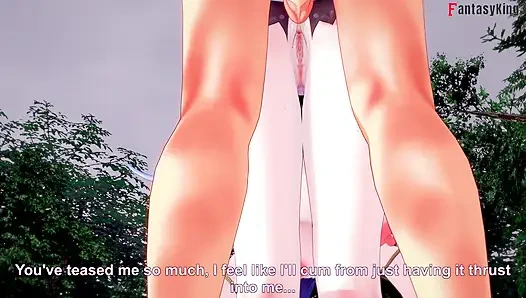 Seks ahegao panas Lauma di hutan - genshin Impact