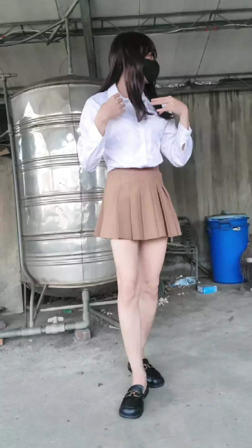 Shemale outdoor anal, cum on dildo then anal again