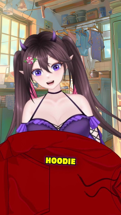 Wearing nothing under hoodie = easy access